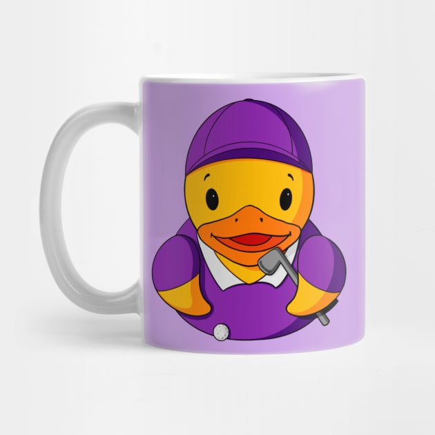 Golfer Rubber Duck by Alisha Ober Designs